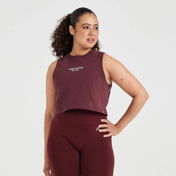 Oner Active Cropped Jersey Tank Top medium - Picture 1 of 6
